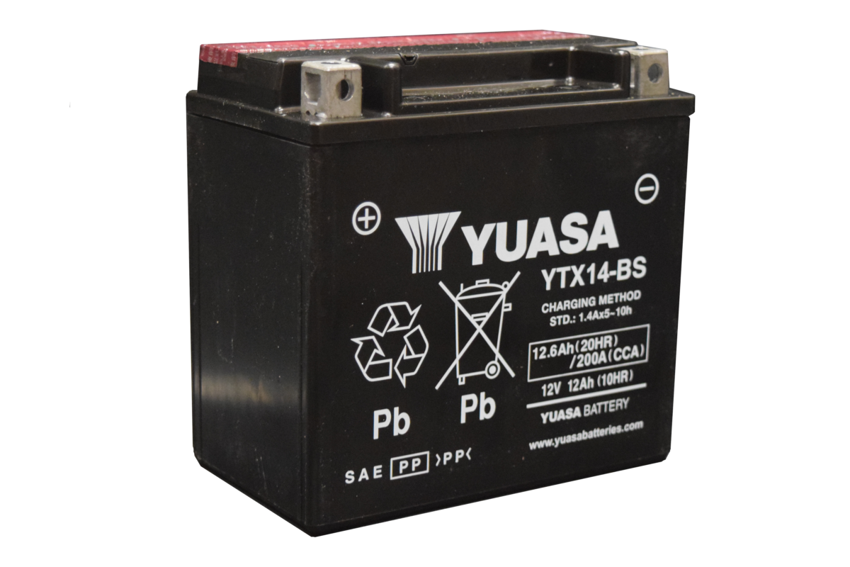 Yuasa YTX14-BS Battery (Indonesia, w/ Acid Pack)