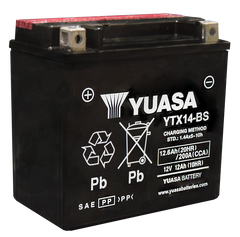 Yuasa YTX14-BS Battery (Taiwan, w/ Acid Pack)