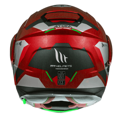 MT Helmets Atom SV Transcend F5 Gloss Red Helmet