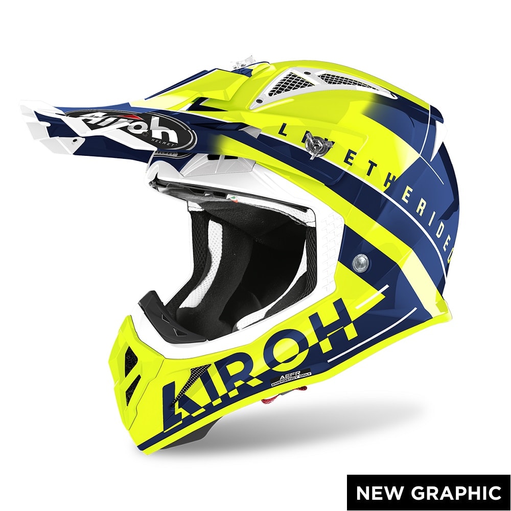 Airoh Aviator Ace Amaze Blue Gloss Helmet