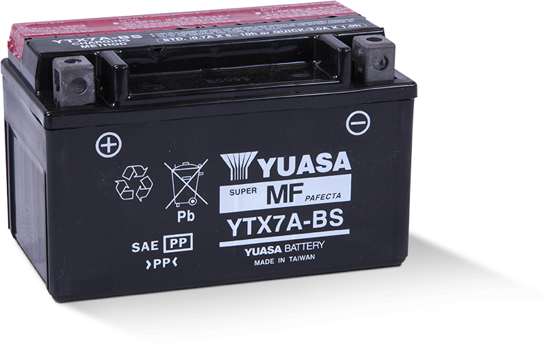 Yuasa YTX7A-BS Battery (Indonesia, w/ Acid Pack)
