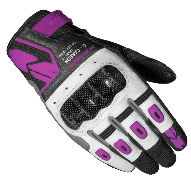 Spidi G-Carbon Black Fuchsia Lady Glove