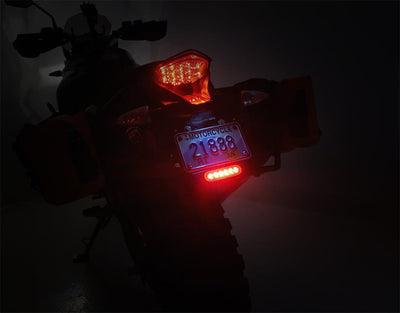 Denali B6 License Plate LED Auxiliary Brake Light for Select KTM Adventure Motorcycles 【DNL.B6.10400】