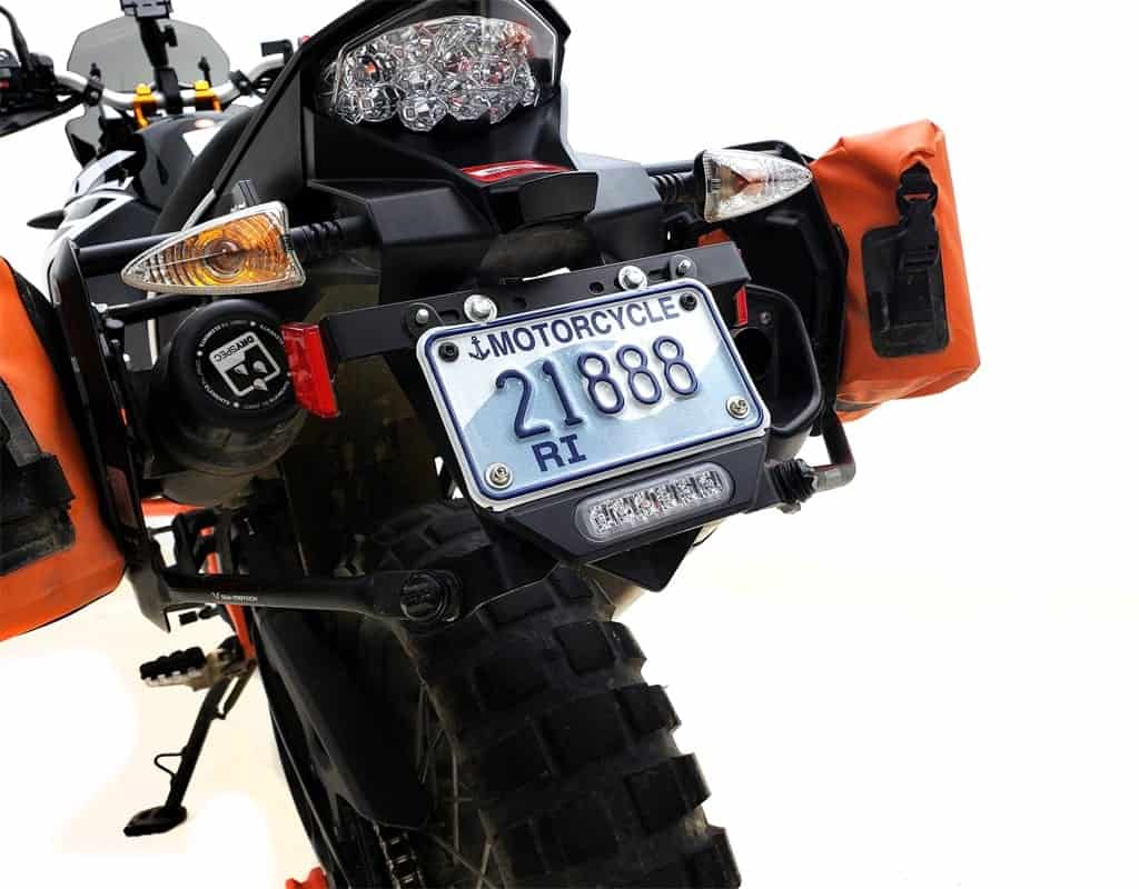 Denali B6 License Plate LED Auxiliary Brake Light for Select KTM Adventure Motorcycles 【DNL.B6.10400】