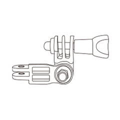 id221 Action C2 Helmet Adapter Bracket