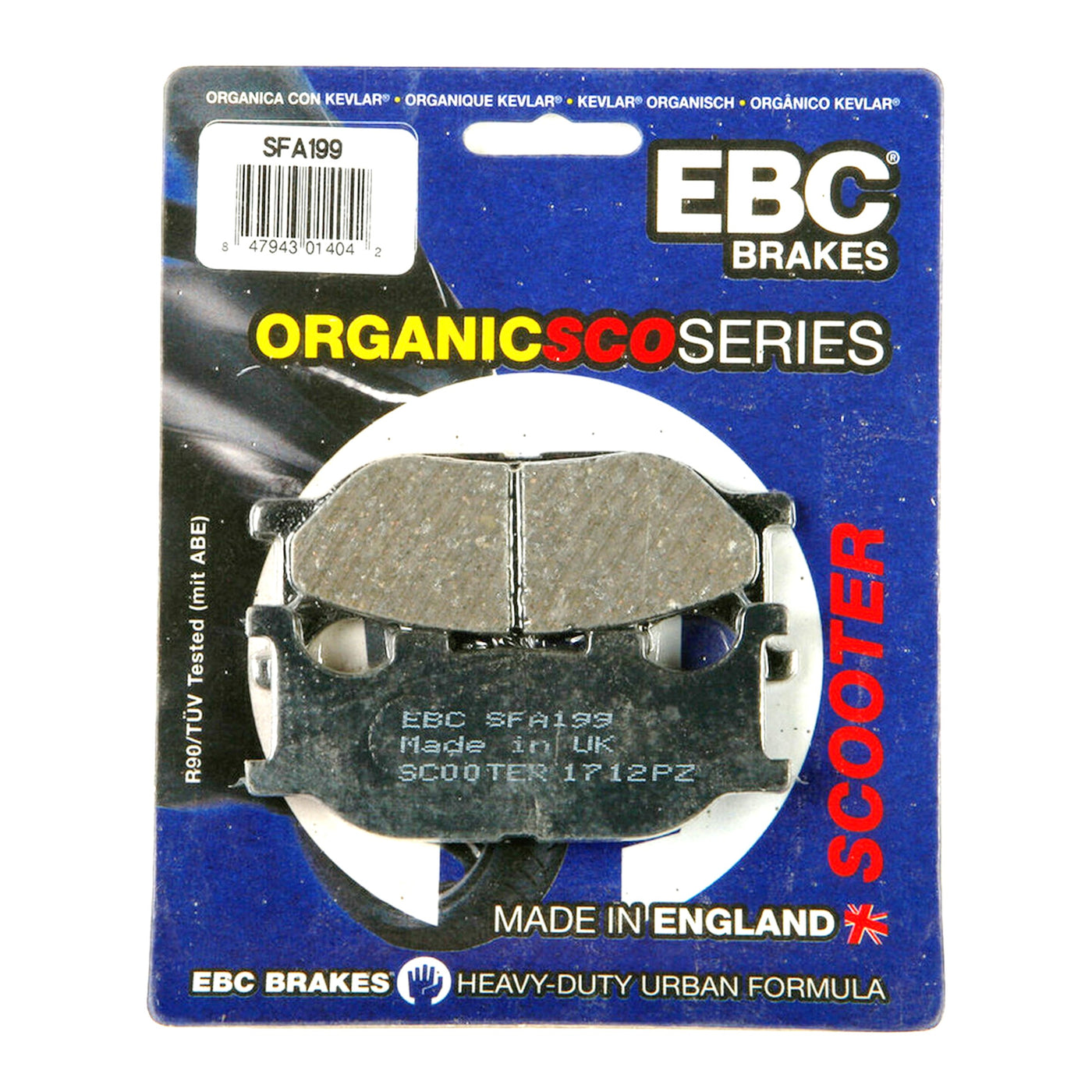 EBC Brakes SFA199 Scooter Organic Brake Pad Set