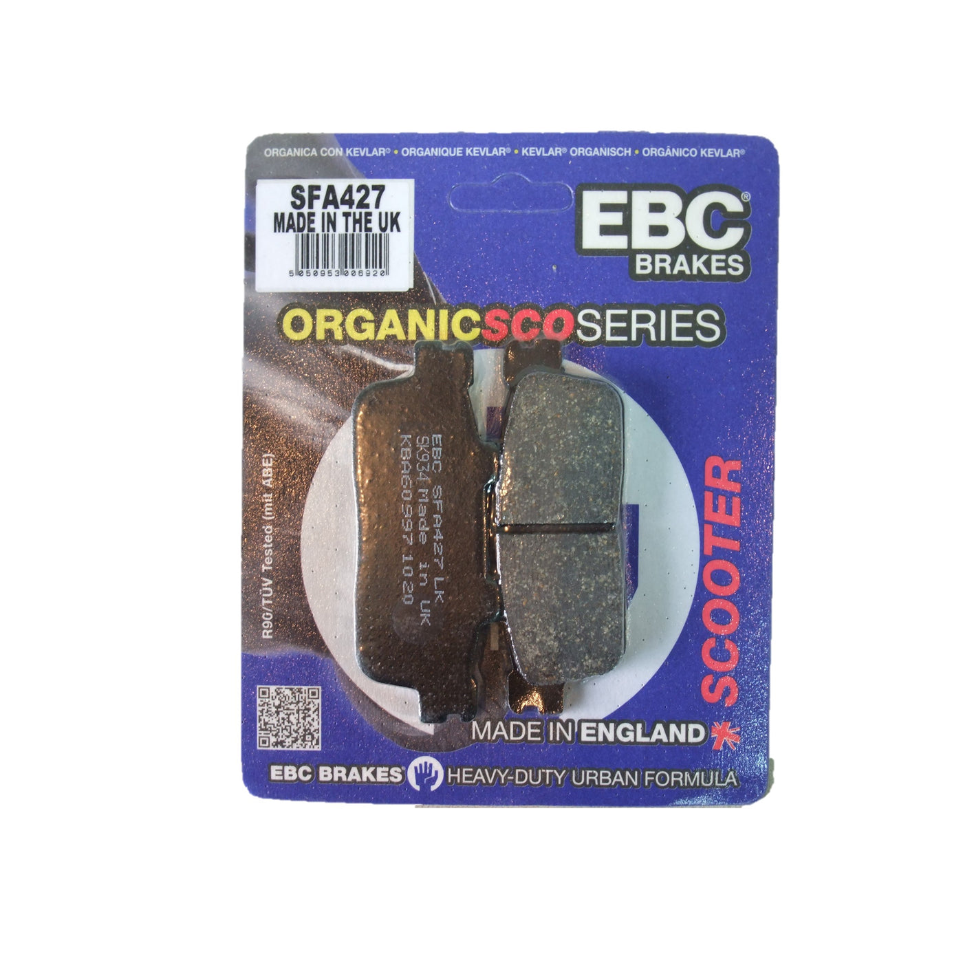 EBC Brakes SFA427 Scooter Organic Brake Pad Set