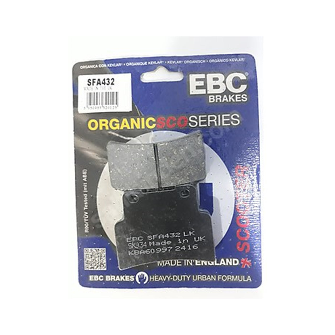 EBC Brakes SFA432 Scooter Organic Brake Pad Set