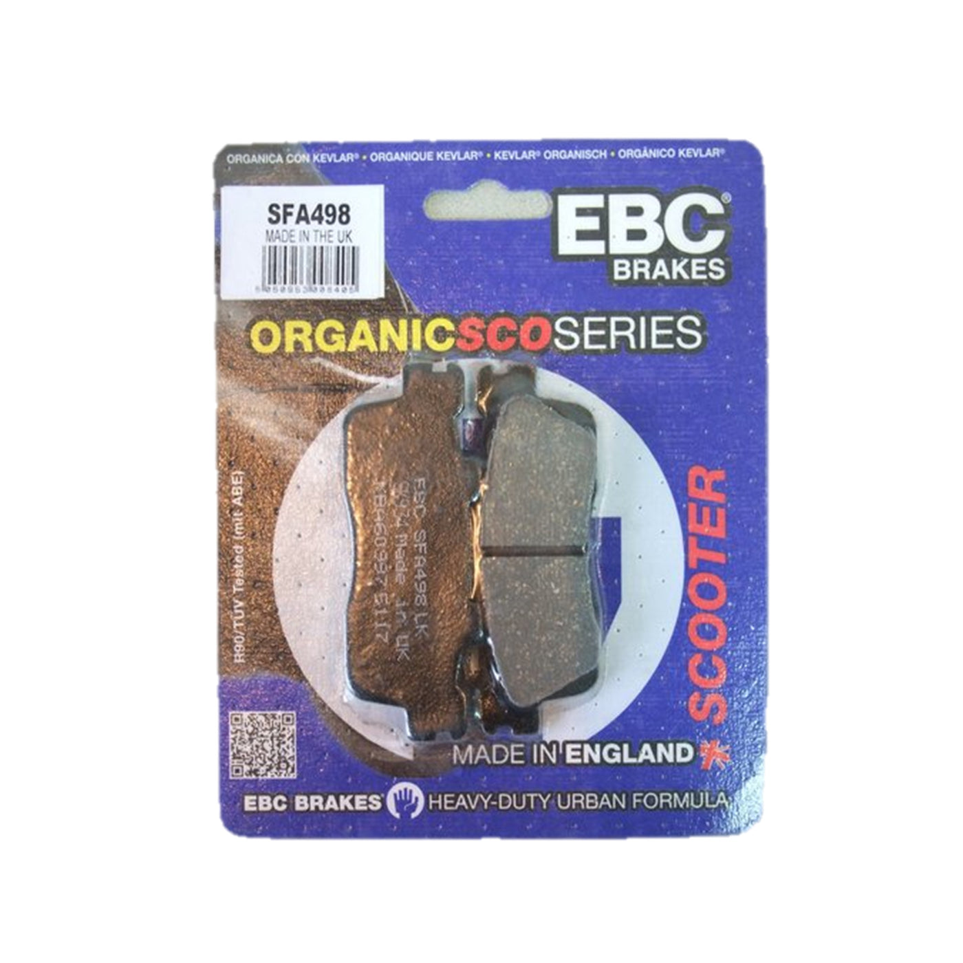 EBC Brakes SFA498 Scooter Organic Brake Pad Set