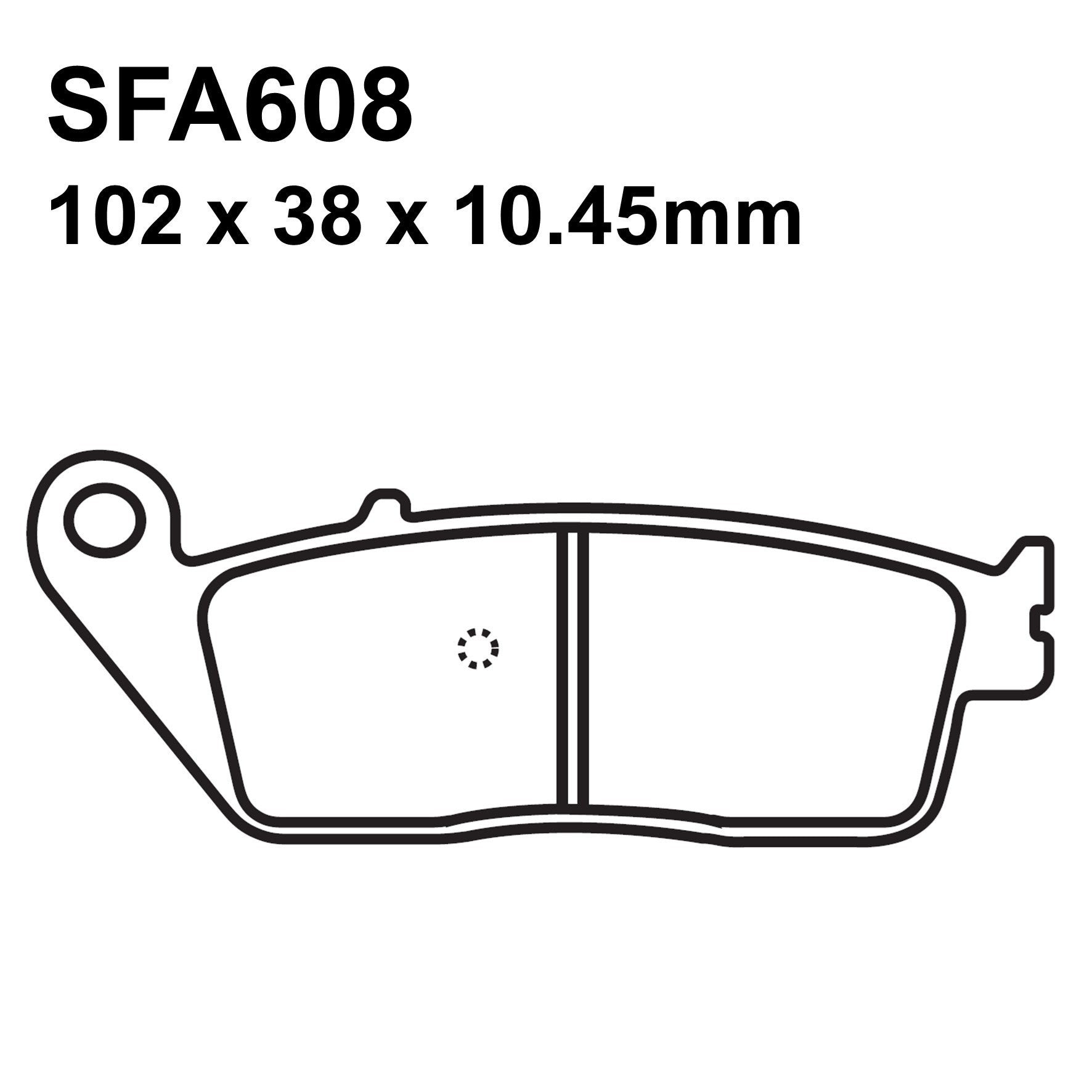 EBC Brakes SFA608 Scooter Organic Brake Pad Set