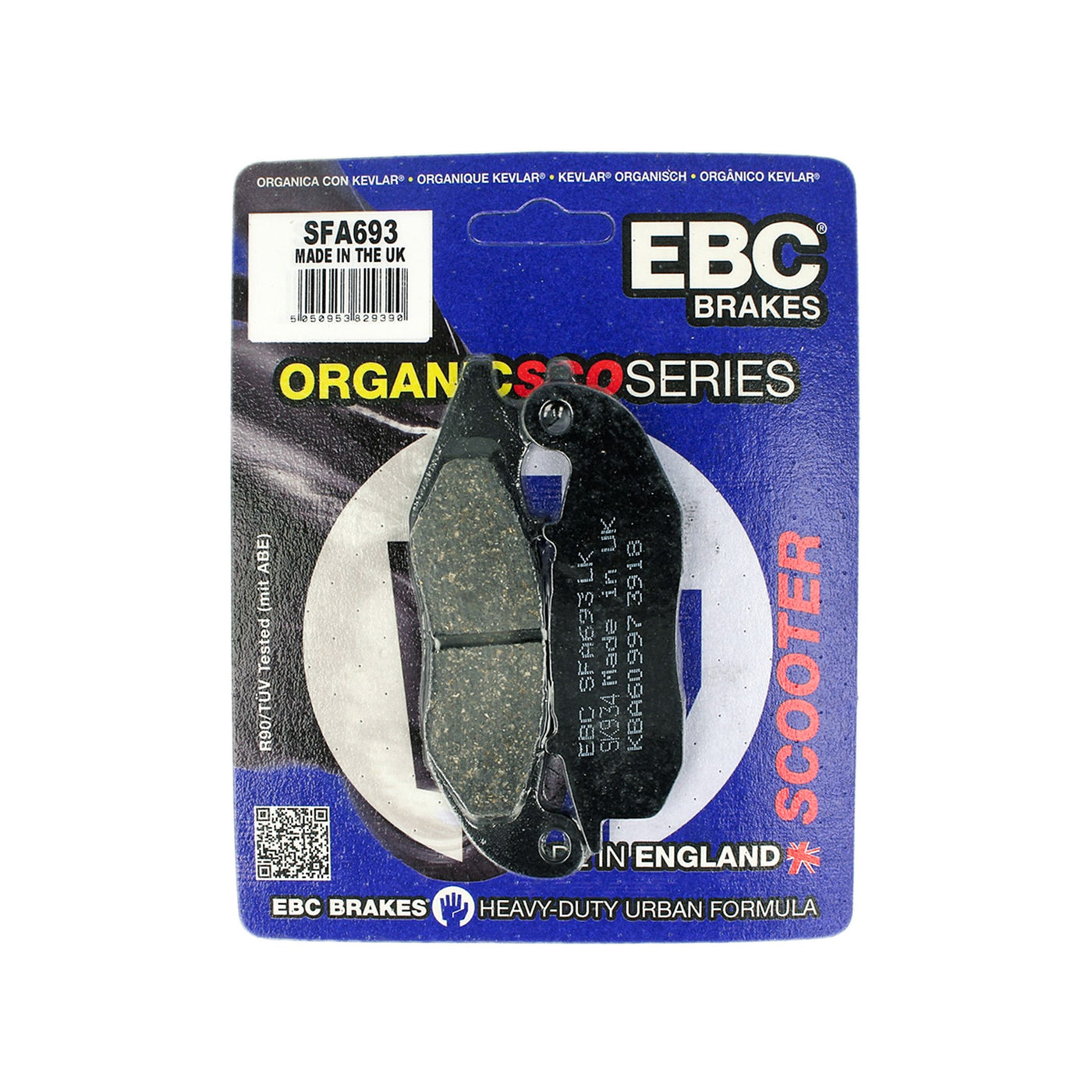 EBC Brakes SFA693 Scooter Organic Brake Pad Set