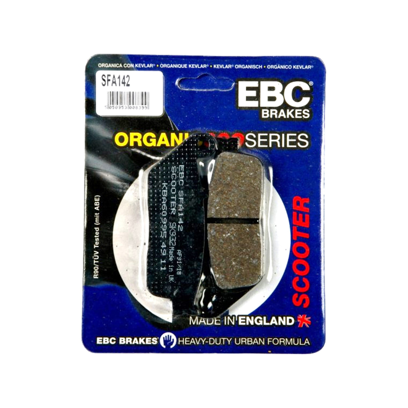 EBC Brakes SFA142 Scooter Organic Brake Pad Set