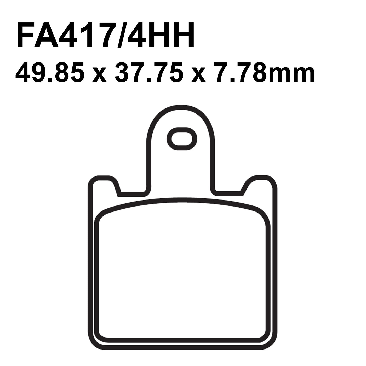 EBC Brakes FA417/4HH Sintered Brake Pad Set