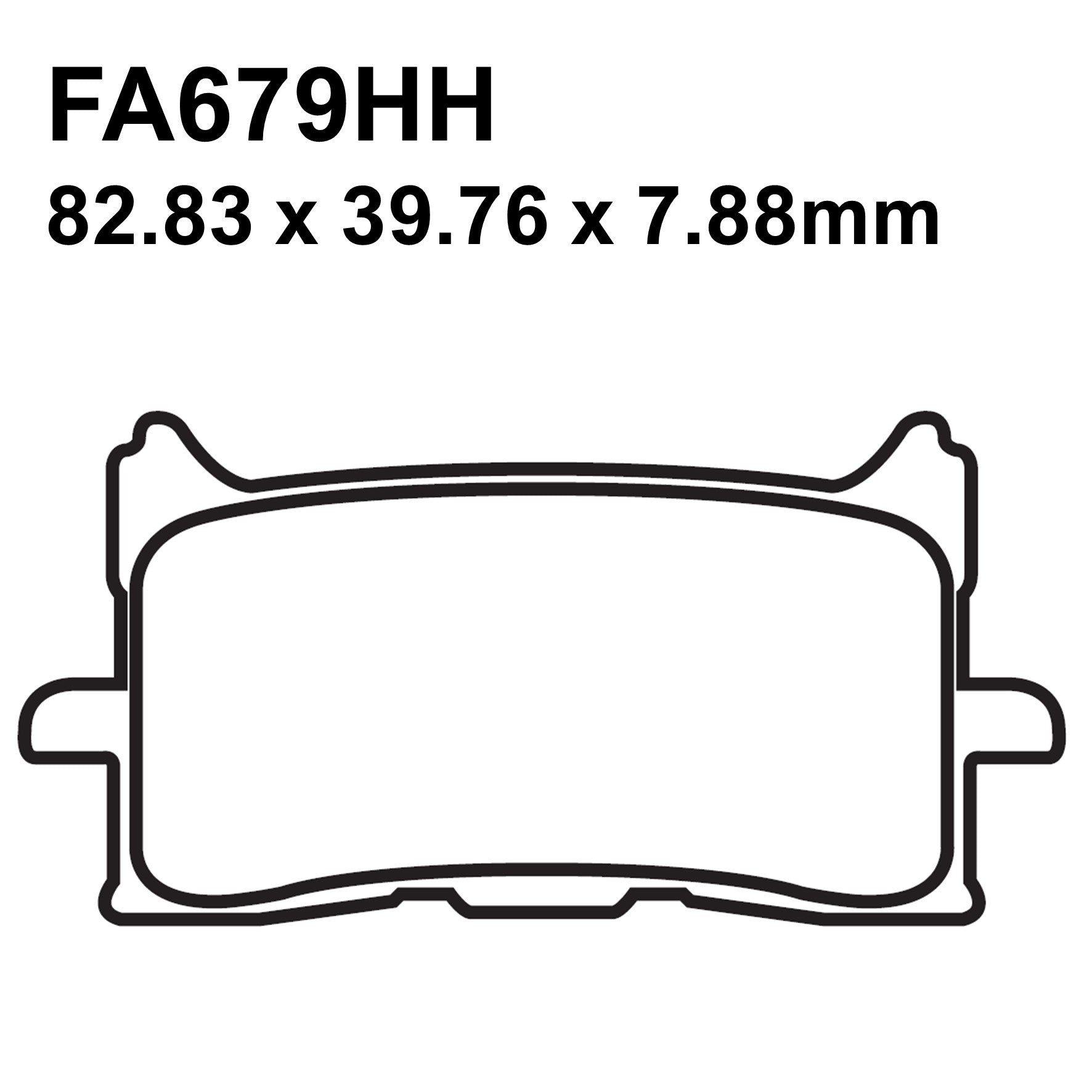 EBC Brakes FA679HH Sintered Brake Pad Set