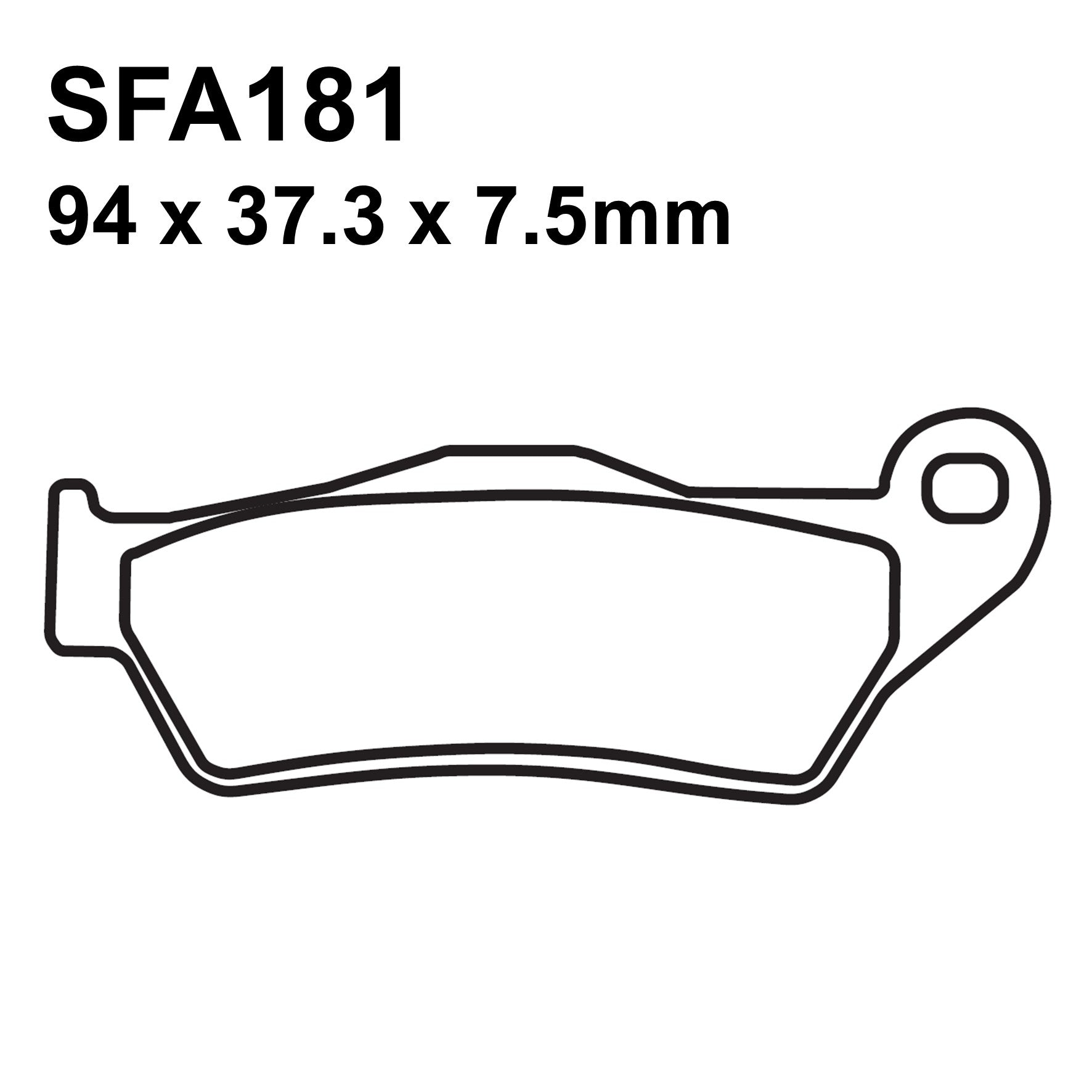 EBC Brakes SFA181 Scooter Organic Brake Pad Set