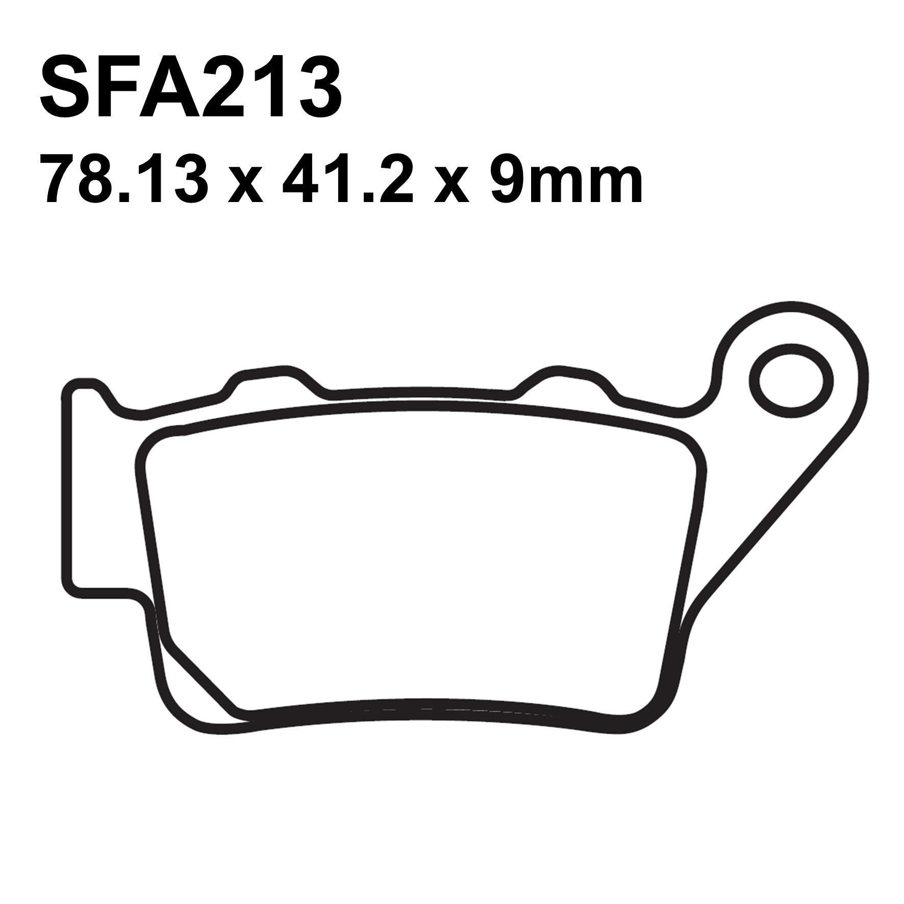 EBC Brakes SFA213 Scooter Organic Brake Pad Set