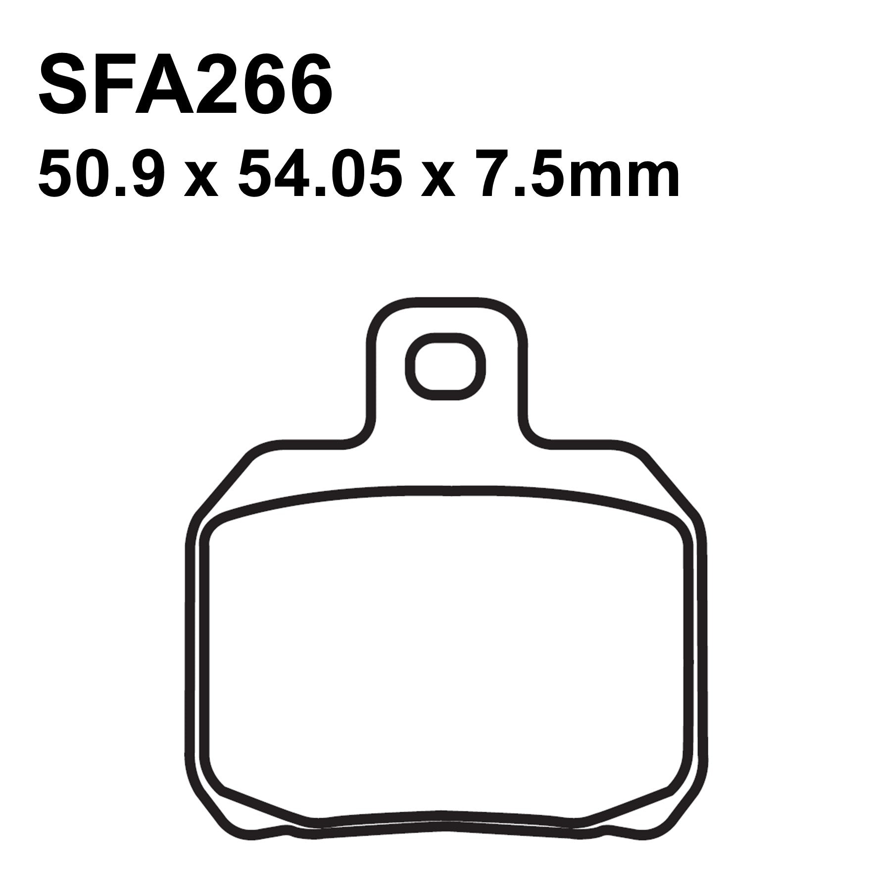EBC Brakes SFA266 Scooter Organic Brake Pad Set