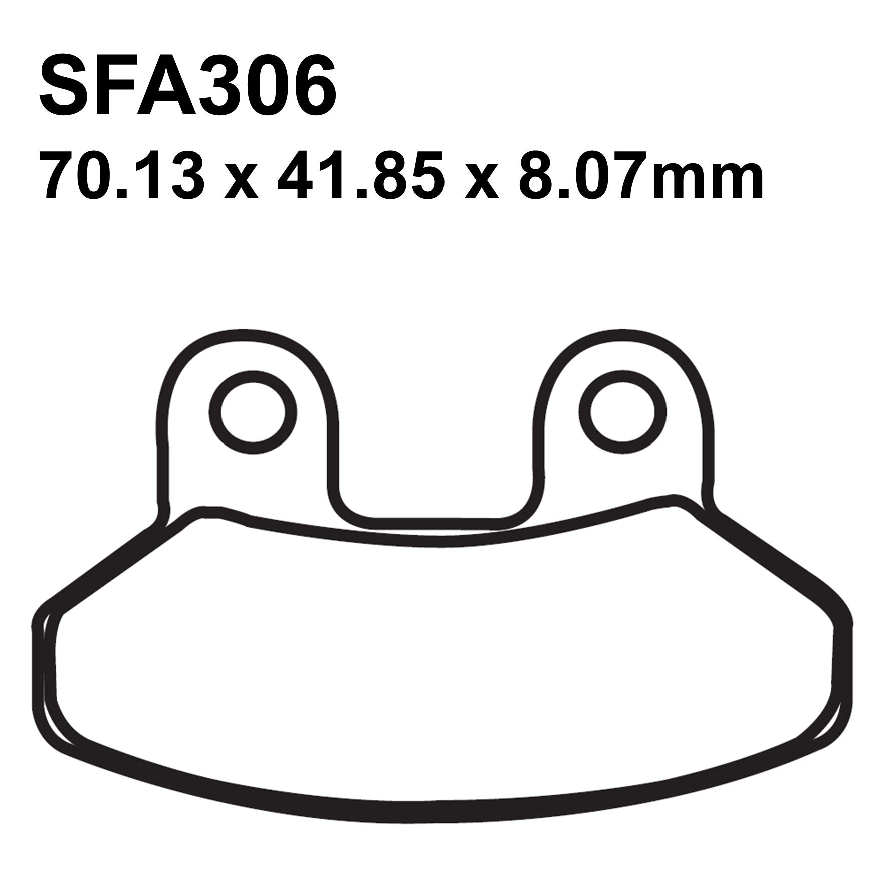 EBC Brakes SFA306 Scooter Organic Brake Pad Set