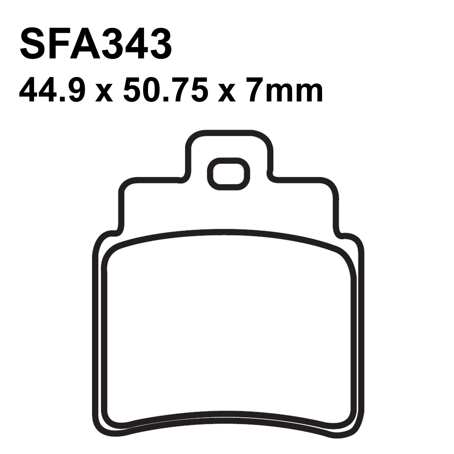 EBC Brakes SFA343 Scooter Organic Brake Pad Set