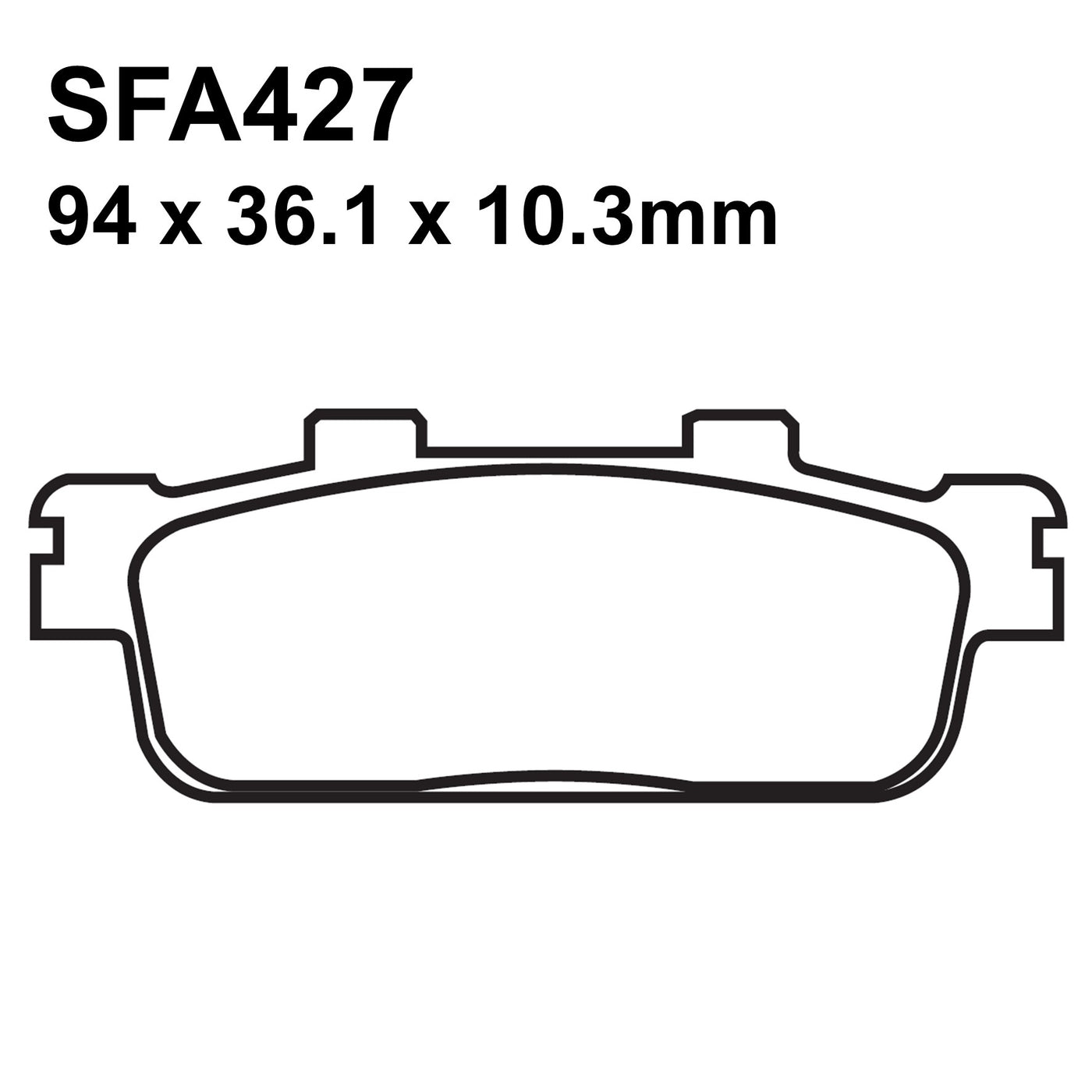 EBC Brakes SFA427 Scooter Organic Brake Pad Set