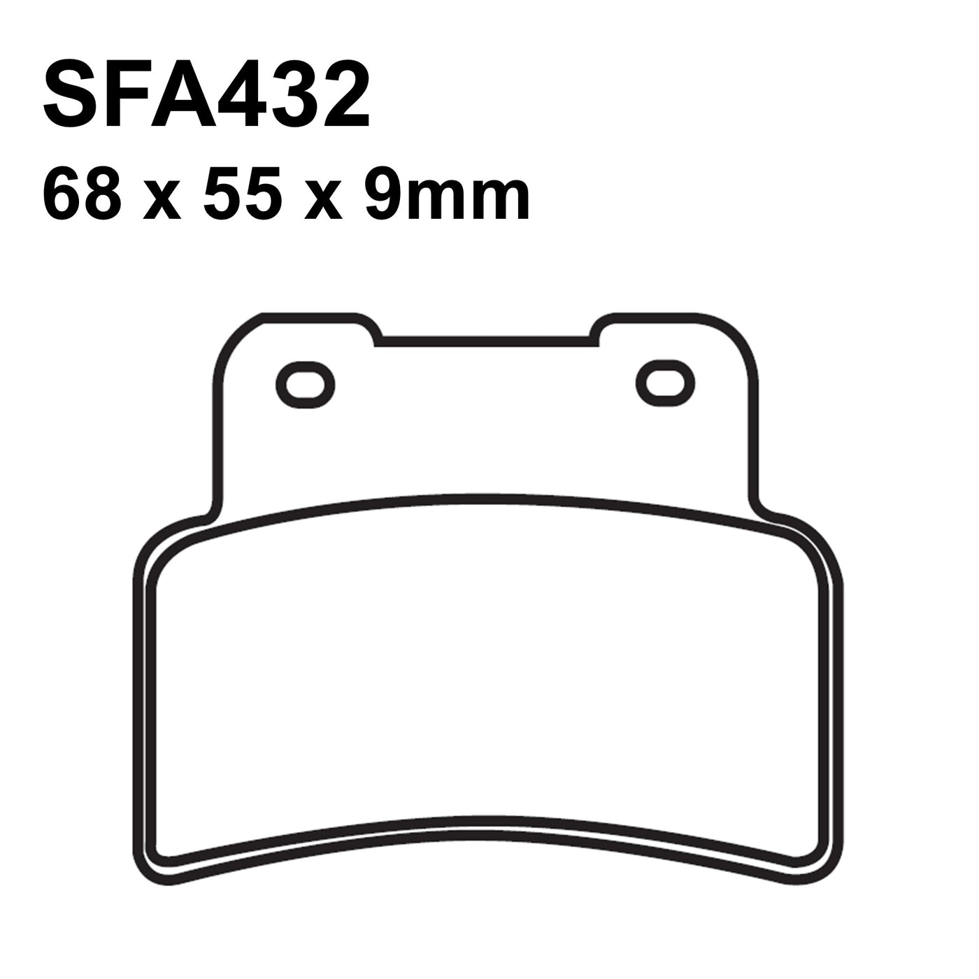 EBC Brakes SFA432 Scooter Organic Brake Pad Set