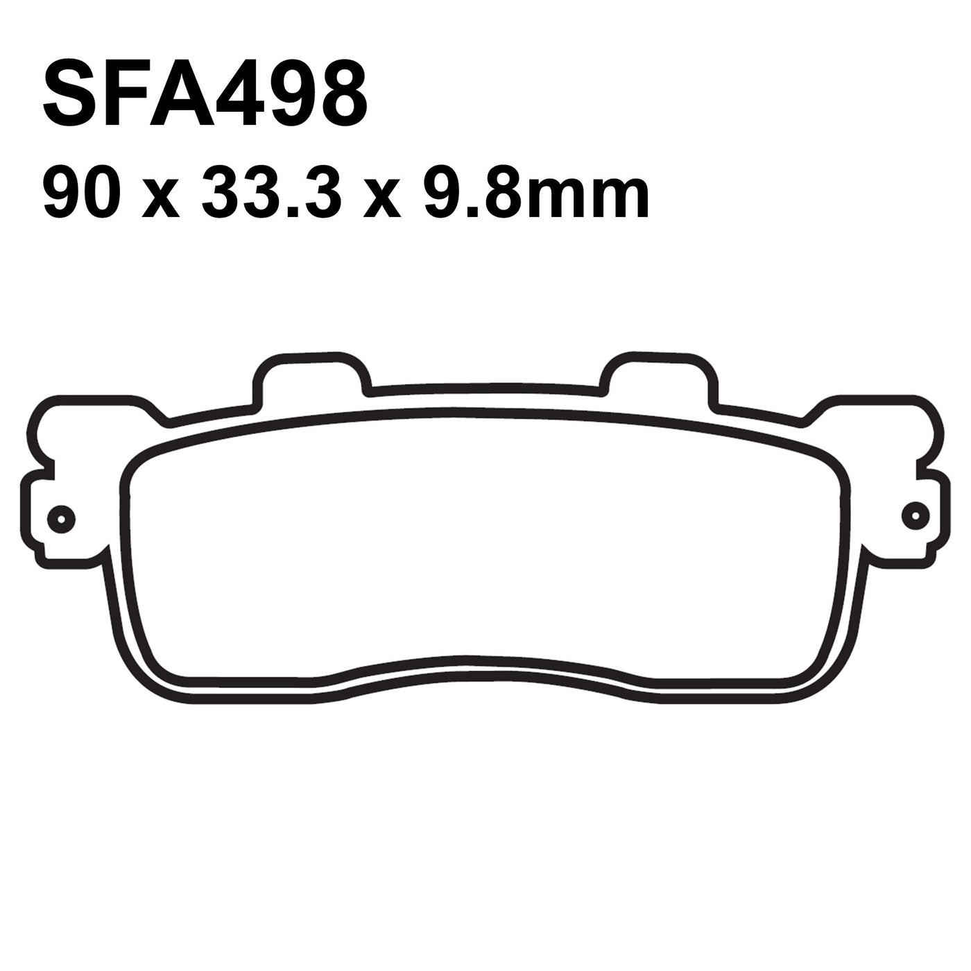 EBC Brakes SFA498 Scooter Organic Brake Pad Set