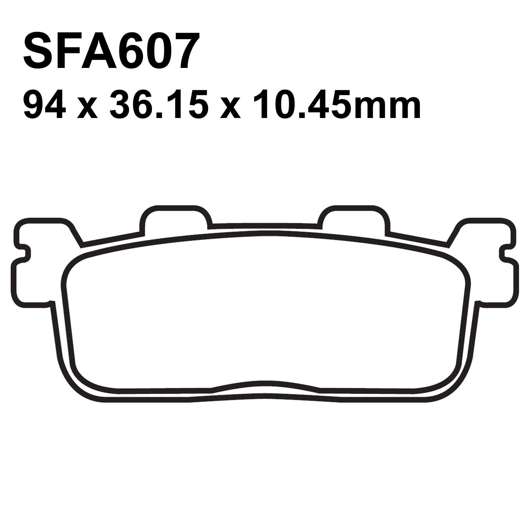EBC Brakes SFA607 Scooter Organic Brake Pad Set