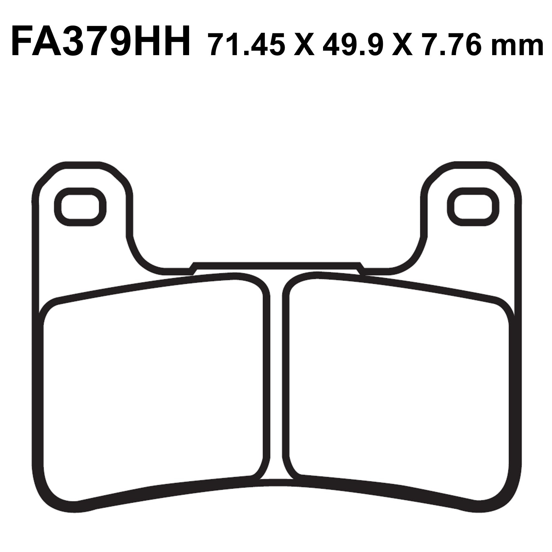 EBC Brakes FA379HH Sintered Brake Pad Set
