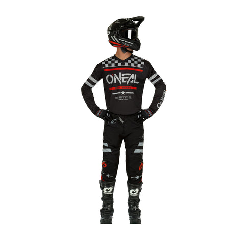 ONEAL ELEMENT SQUADRON Black/Gray Jersey Set