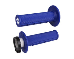 ODI MX V2 Lock-On Half-Waffle Grip - Blue
