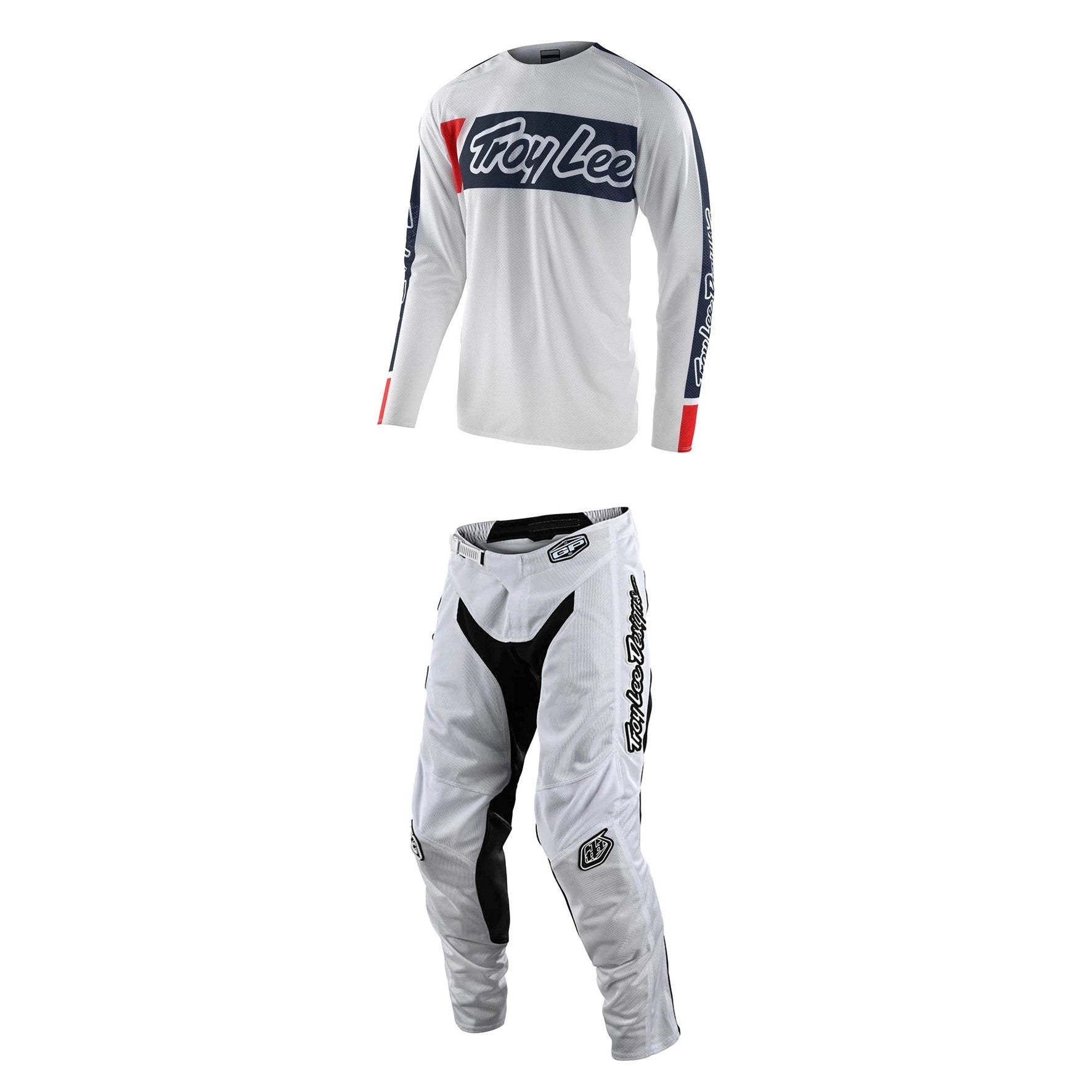 Troy Lee Designs JERSET SET Scout SE Pro Air Vox White + GP Air Pant Mono White