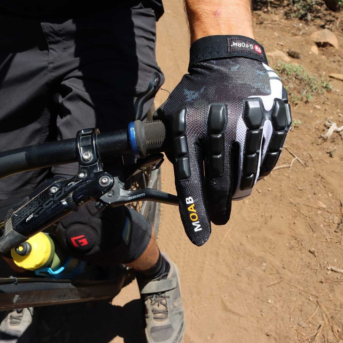 G-FORM Moab Black Orange Trail Gloves