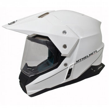 MT Helmets Synchrony SV Duo Sport Solid Gloss Pearl White Helmet