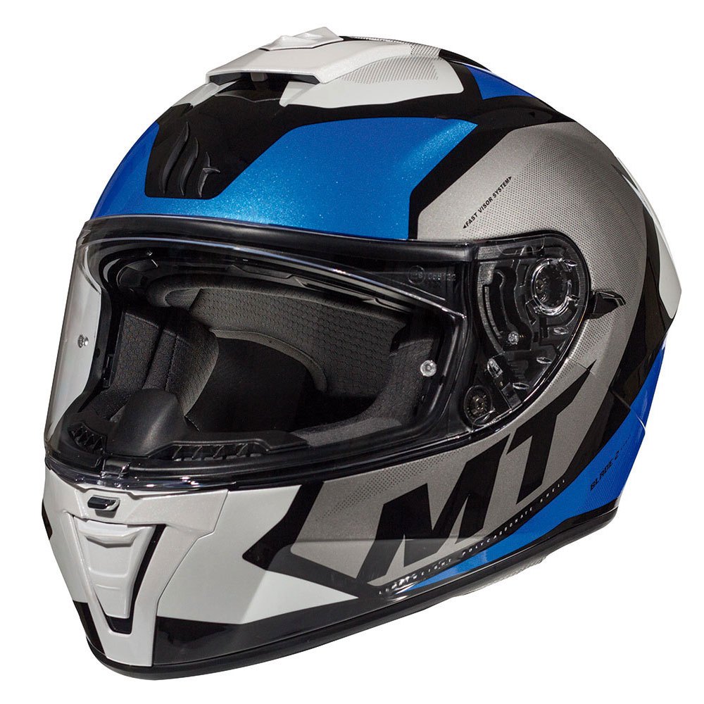 MT Helmets Blade 2 SV Trick C7 Gloss Pearl Blue Helmet