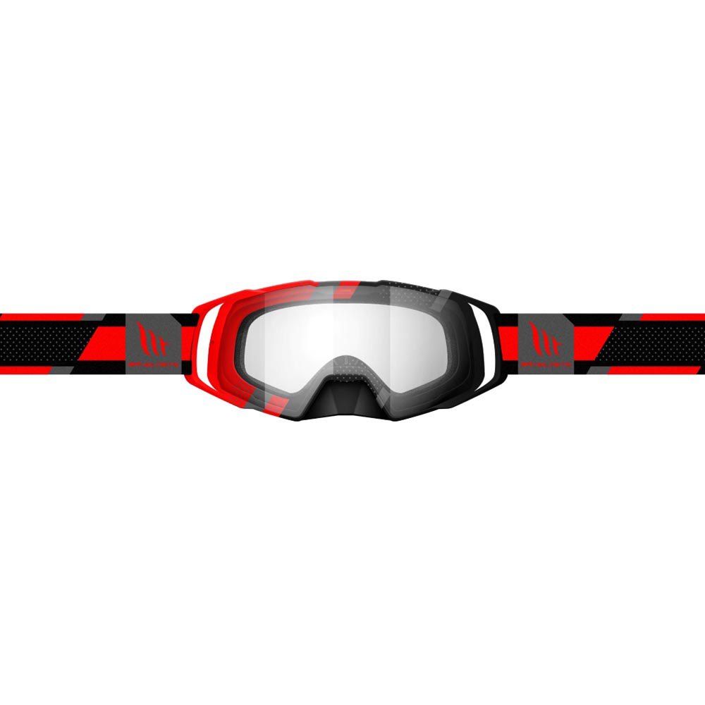 MT Helmets MX Evo Stripes Black/Red Goggle