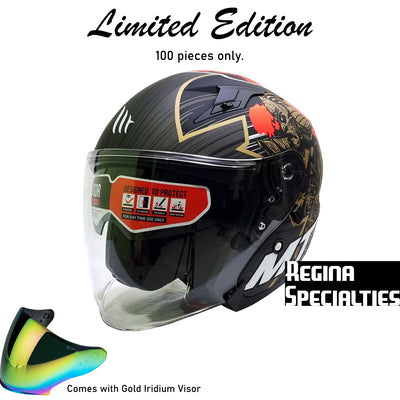 [Limited Edition] MT Helmets Avenue SV Bushido A1 Matt Black Helmet (Samurai)