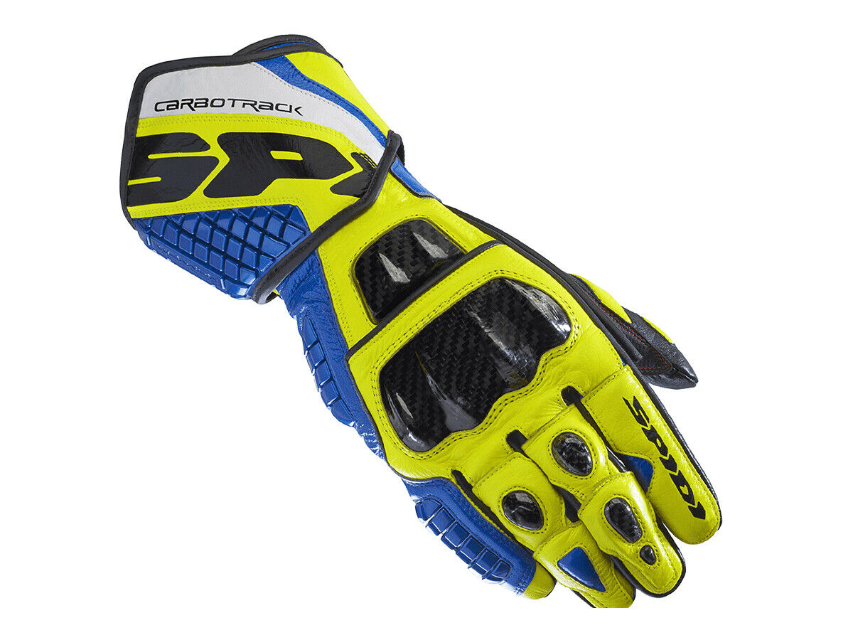 Spidi Carbo Track Evo Blue/Yellow Glove