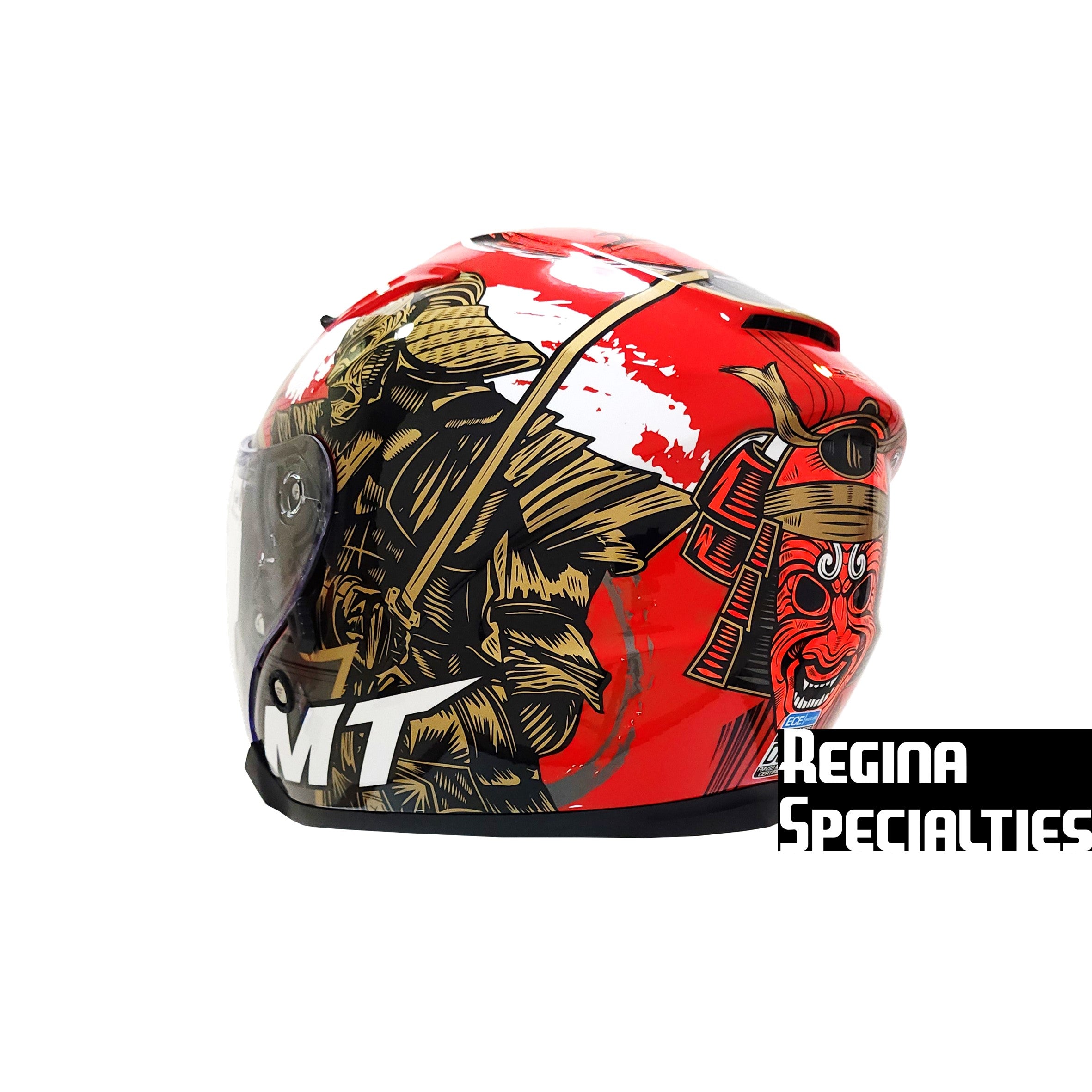 [Limited Edition] MT Helmets Avenue SV Bushido A5 Gloss Red Helmet (Samurai)