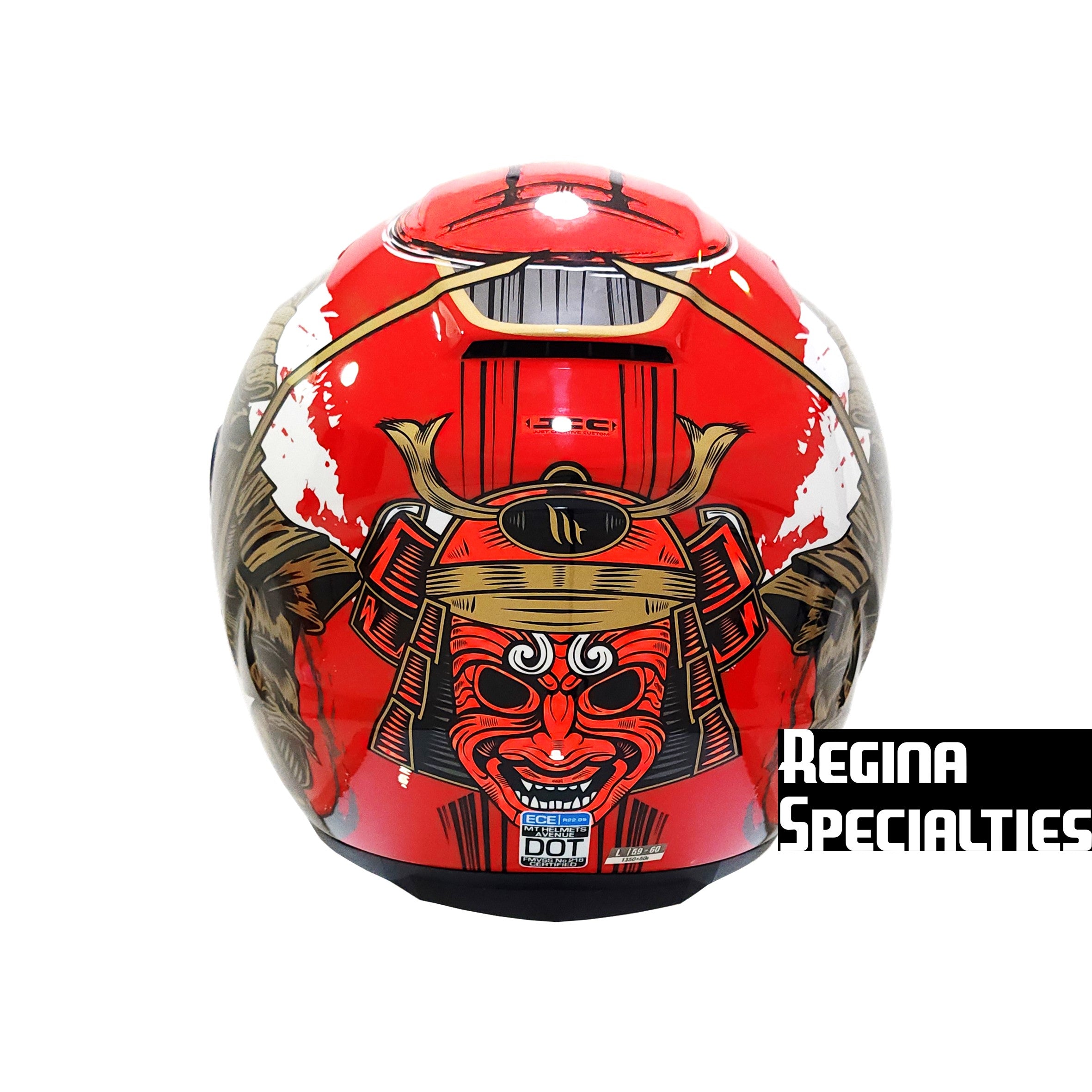 [Limited Edition] MT Helmets Avenue SV Bushido A5 Gloss Red Helmet (Samurai)