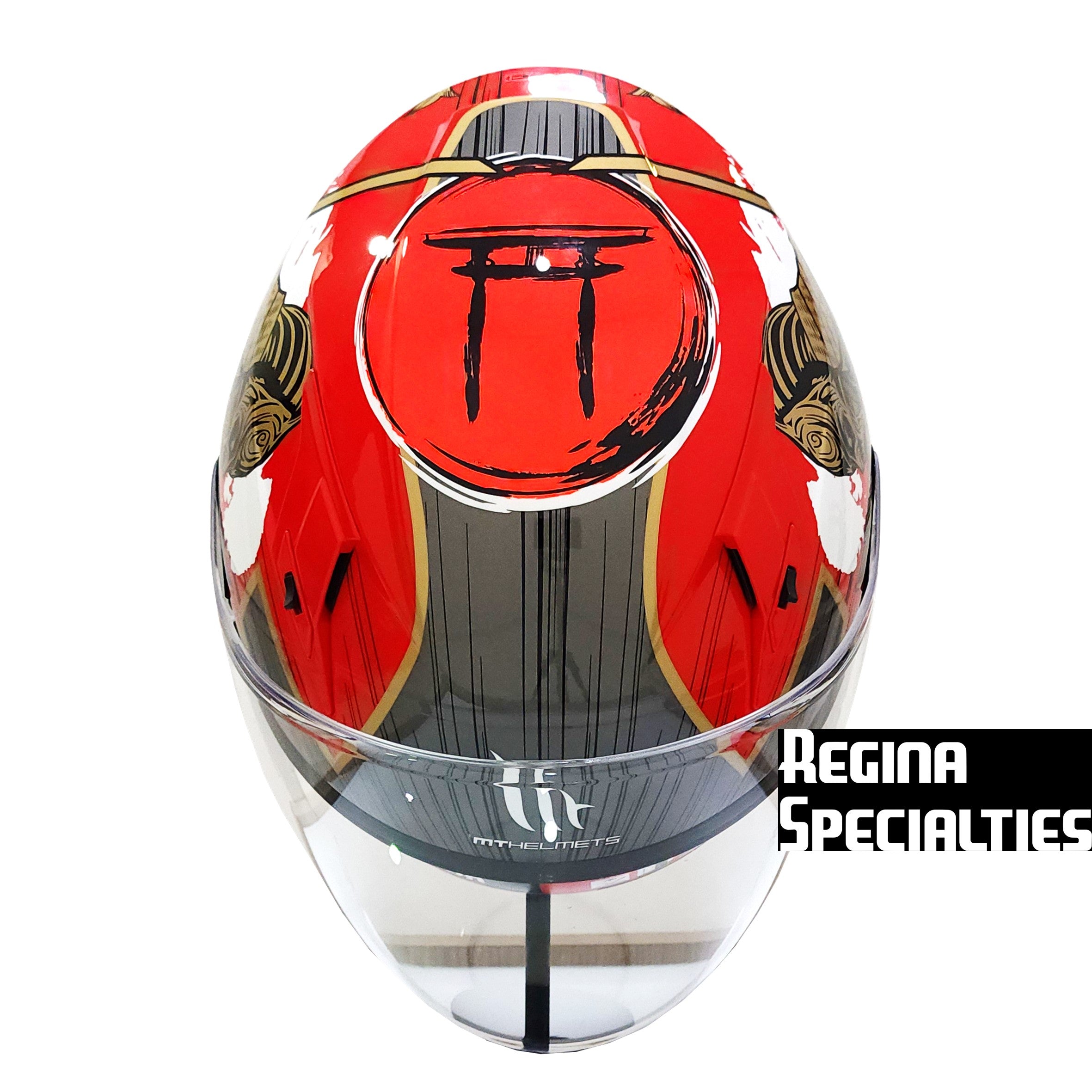 [Limited Edition] MT Helmets Avenue SV Bushido A5 Gloss Red Helmet (Samurai)