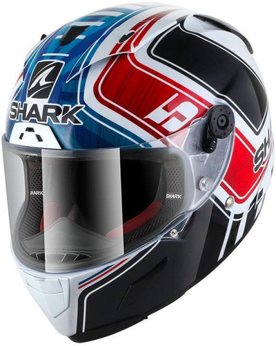 Shark Race-R Pro Replica Zarco France White/Blue/Red Helmet (WBR)