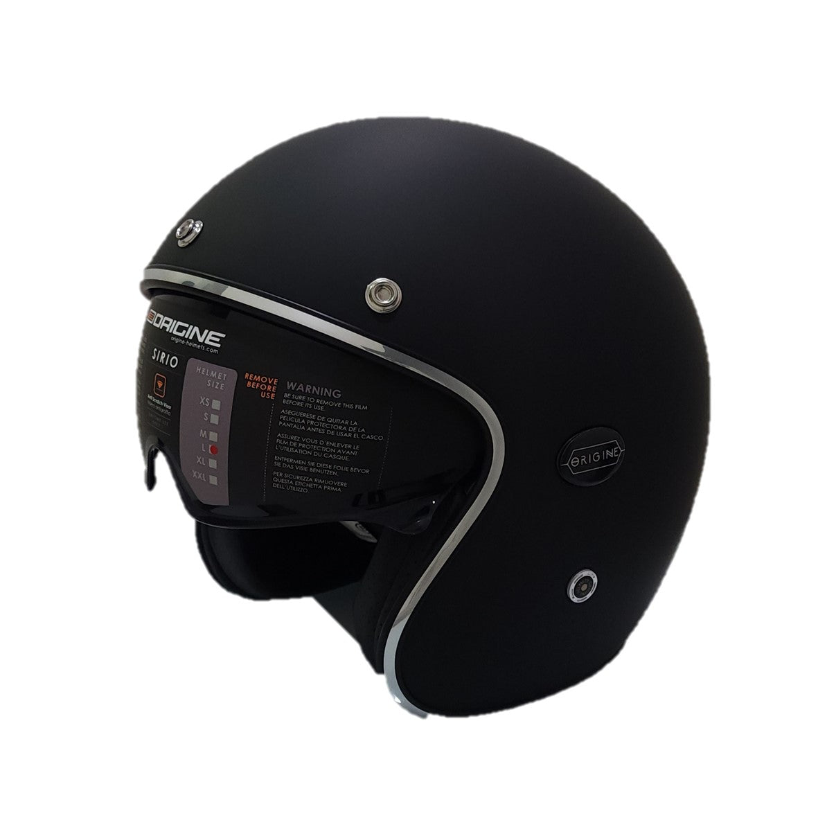 Origine Sirio Solid Matt Black Helmet