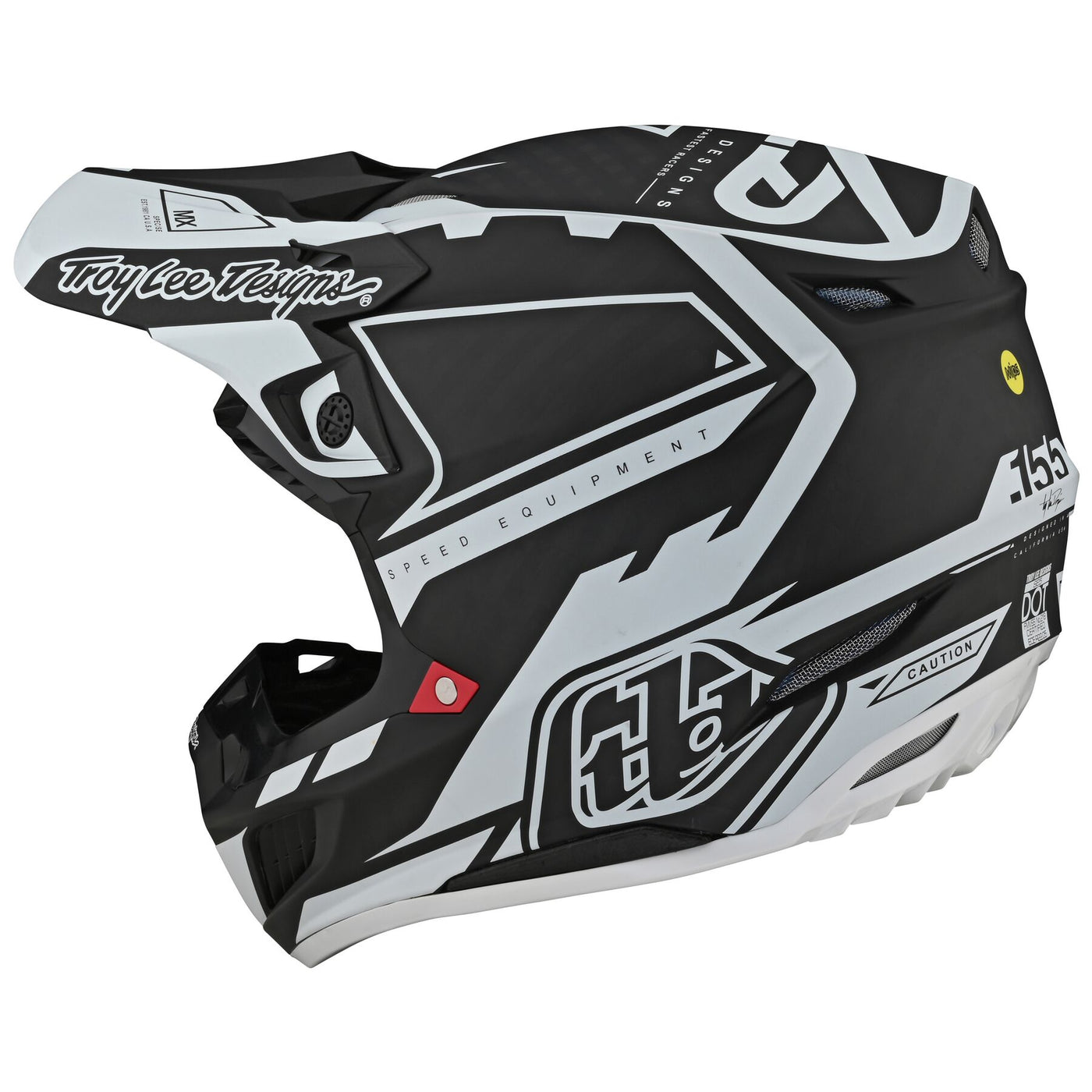 Troy Lee Designs SE5 Carbon Helmet W/MIPS MXSE Black / White