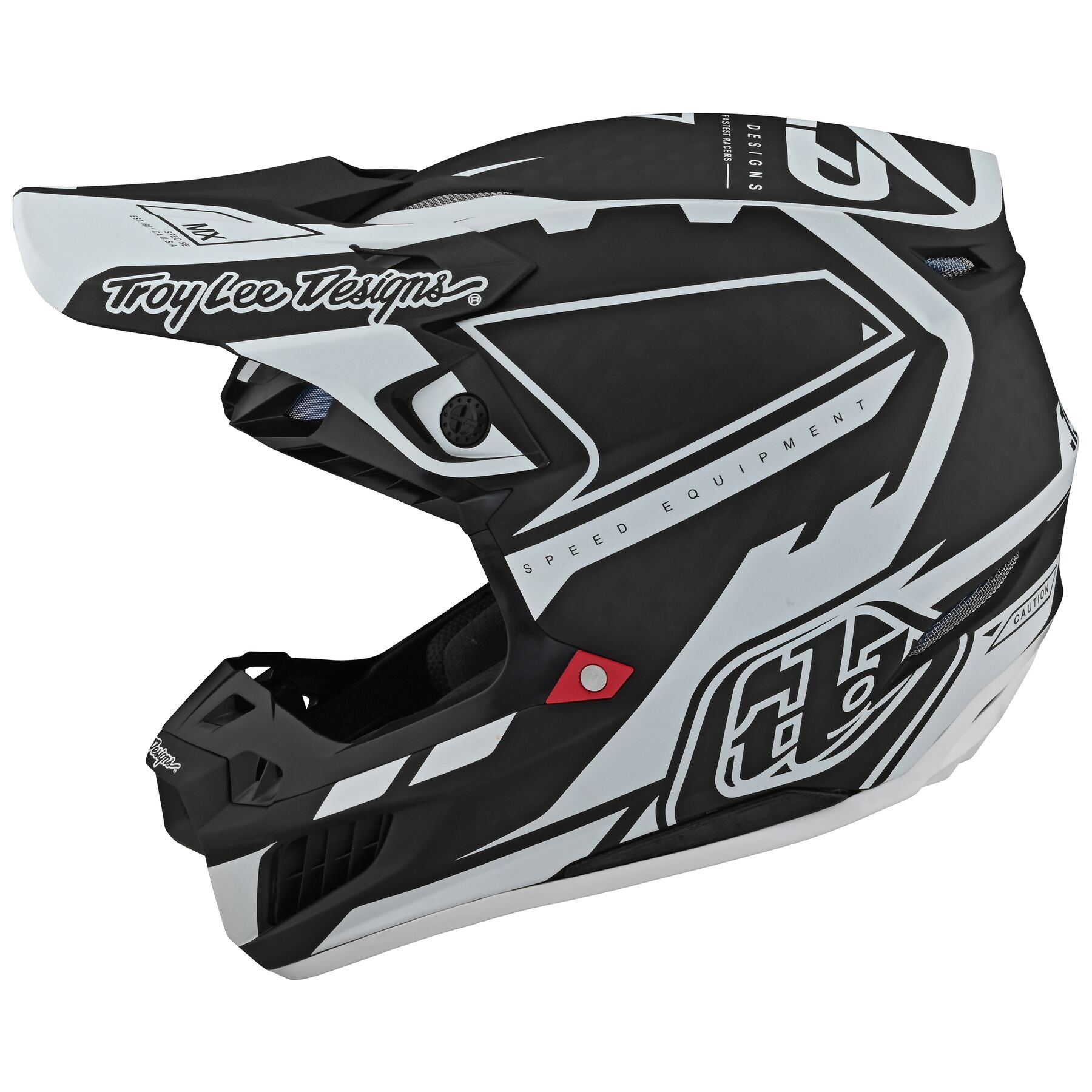 Troy Lee Designs SE5 Carbon Helmet W/MIPS MXSE Black / White
