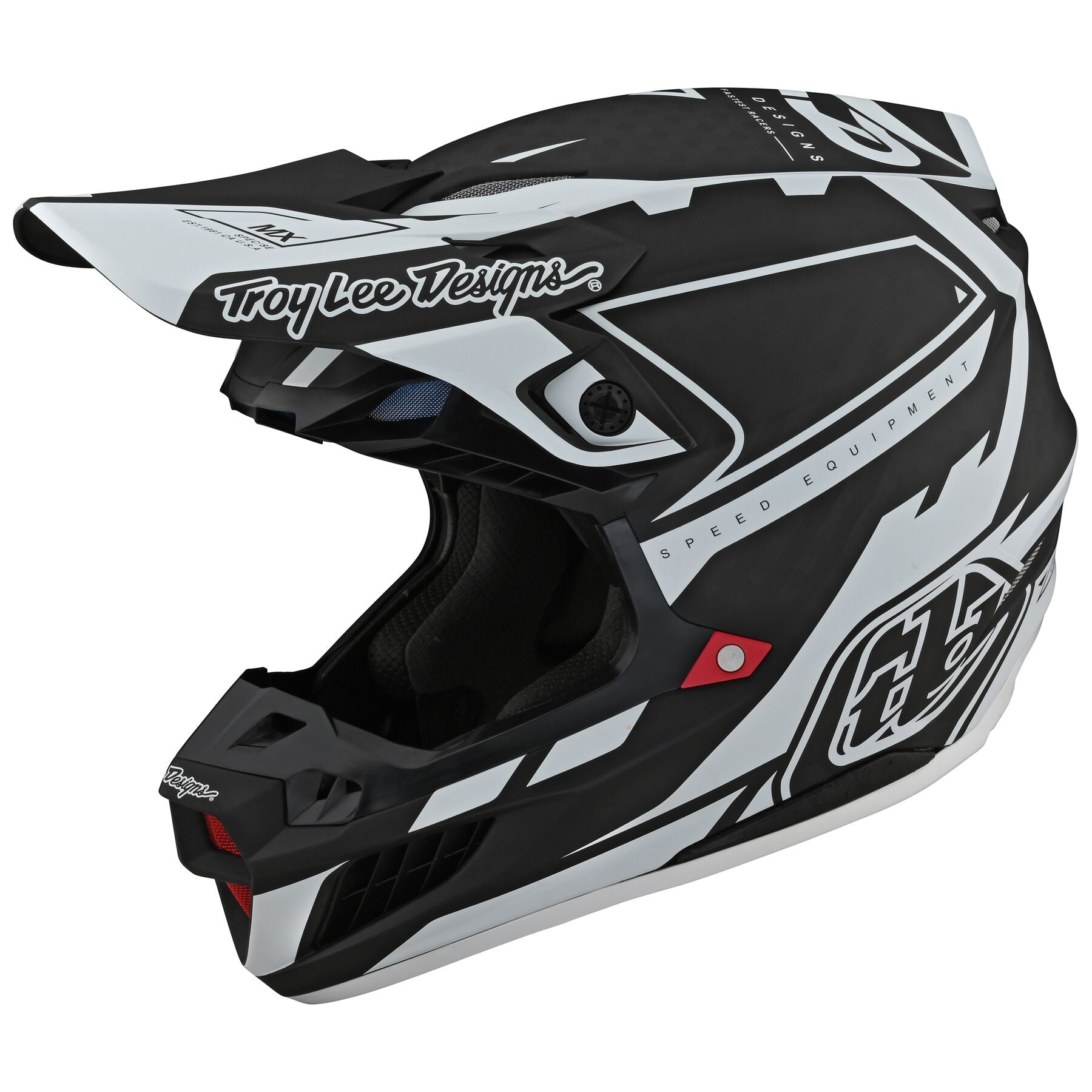 Troy Lee Designs SE5 Carbon Helmet W/MIPS MXSE Black / White