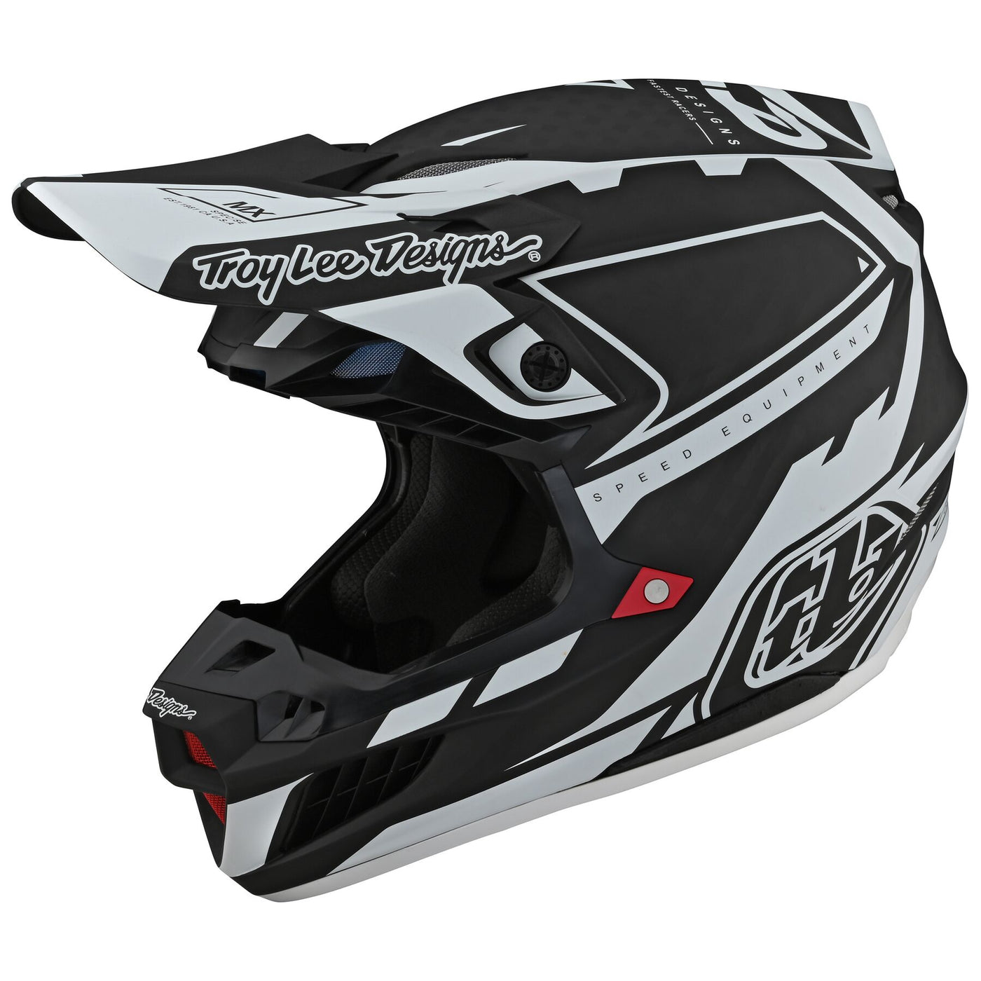 Troy Lee Designs SE5 Carbon Helmet W/MIPS MXSE Black / White