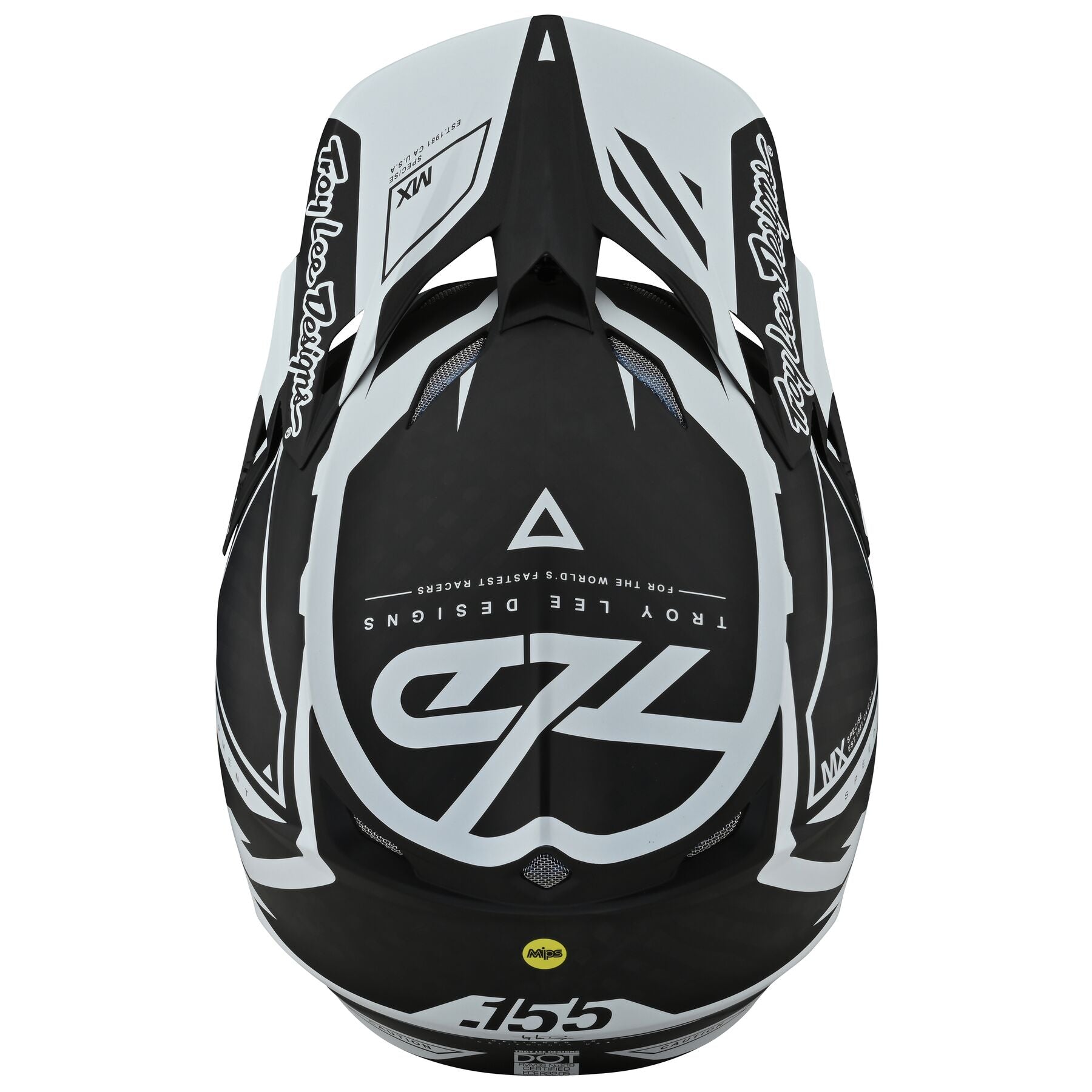 Troy Lee Designs SE5 Carbon Helmet W/MIPS MXSE Black / White