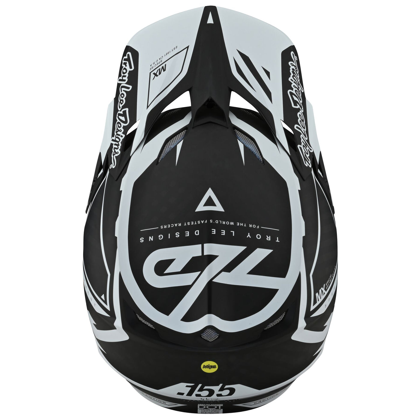 Troy Lee Designs SE5 Carbon Helmet W/MIPS MXSE Black / White