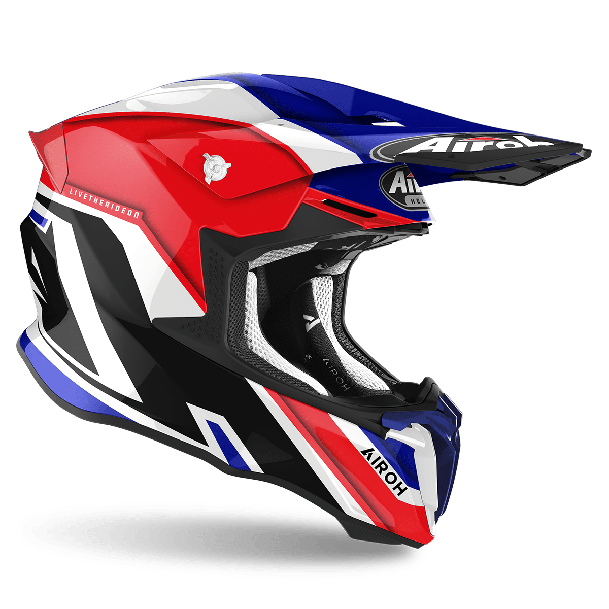 Airoh Twist 2.0 Shaken Blue Gloss Helmet