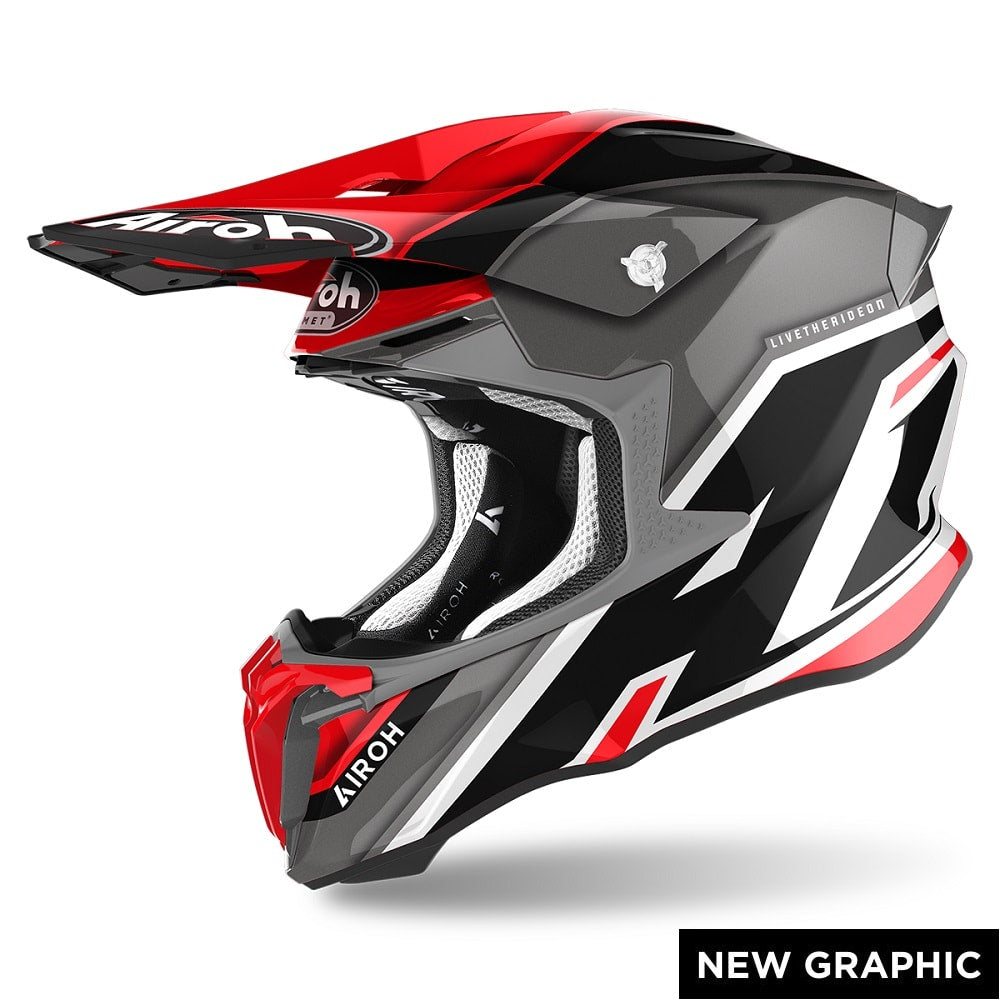 Airoh Twist 2.0 Shaken Red Gloss Helmet